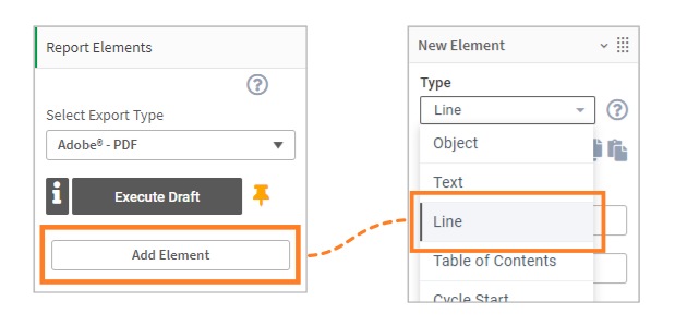 Add line element