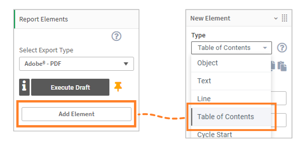 Adding TOC element