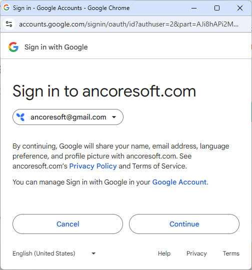 Google permissions