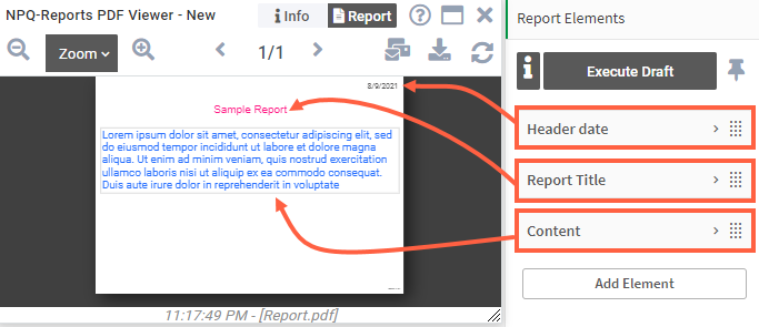 Text styling example
